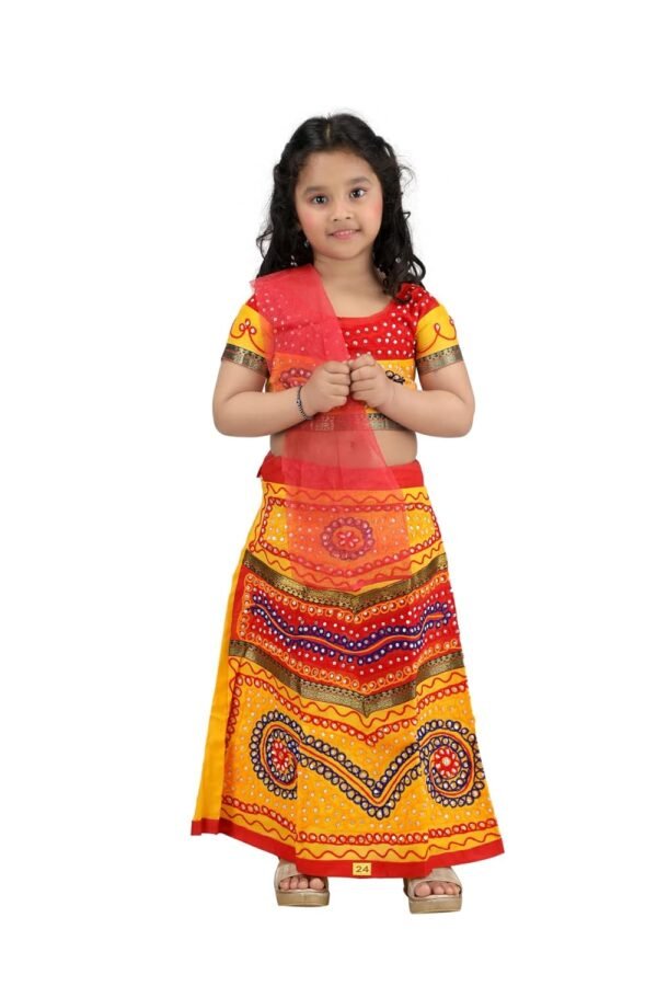 BookMyCostume Radha Gujarat Garba Navratri Indian State Fancy Dress Costume for Girls and Women - Without Jewellery - Image 6