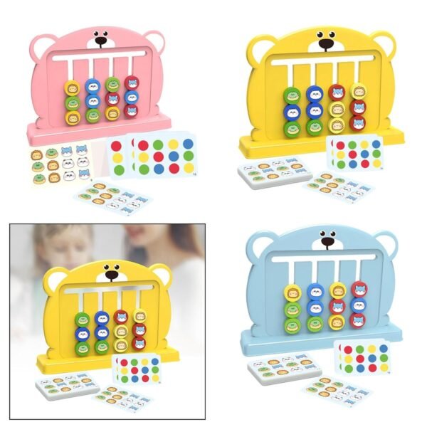 Color Matching Slide Puzzle Preschool for Age 3 4 5 6 7 Years Old Boys Girls Light Pink - Image 5