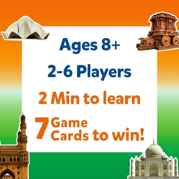 Skillmatics Guess in 10 Wonders of India, Perfect for Boys, Girls, Kids, and Families Who Love Card Games, Educational Games, Board Games, Trivia Gifts for Ages 8, 9, 10 and Up - Image 6