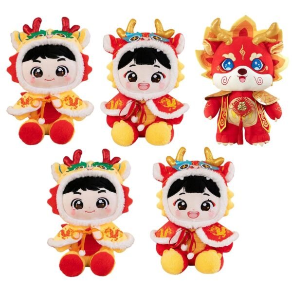 bnf® Chinese New Year Plush Toy Soft Handmade Stuffed Animal Toy for Parties Room Boy