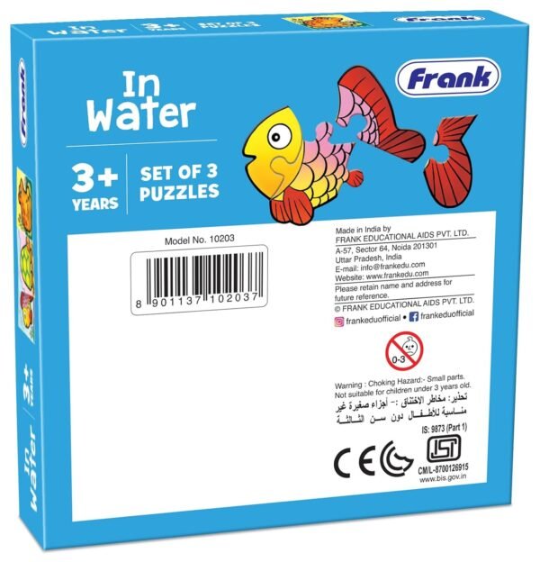 Frank in Water Jigsaw Puzzle for Kids 3 Years & Above – Fun & Challenging Brain Booster Game – Educational Puzzle Enhancing Focus and Memory Skills – 10203 - Image 3