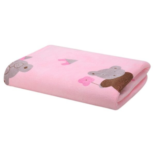 Microfiber Medium Size Bath Towel - 400 GSM/Extra Soft and Super Absorbent Bath Towels for Women\'s, Kids and Newborn Babies - Set of 1 (120x60 CM) - Pink - Image 4