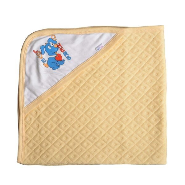 Baby Towel New Born Baby Clothes | Cotton | Hooded | Wrapper | Bath Robe | Carrying | Gift Combo | Infants Boys & Girls (0-6 Months) (Blue) - Image 6