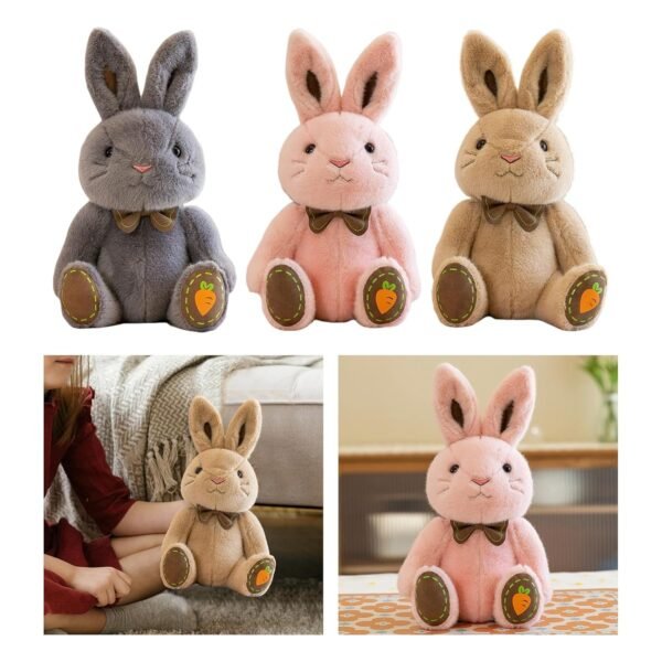bnf® Rabbit Plush Toy Pillow Doll Stuffed Animals Pillow for Children Dark Gray Baby | Toys for Baby | Plush Baby Toys - Image 5