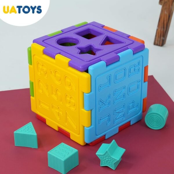 Activity Cube for 1-5 Year Old Children - Baby Activities Toy, Multicolor - Image 3