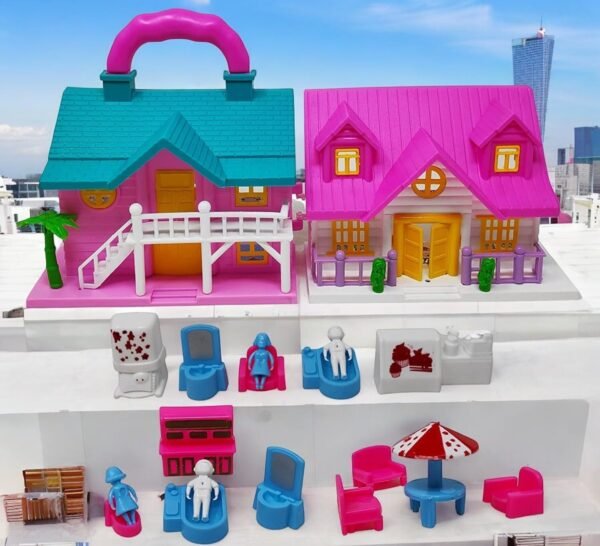 Funny Doll House | Play Set | Girls Doll House | Play Set with Accessories | Role Play Set|Age for 3-8 Years (Funny House) - Image 5