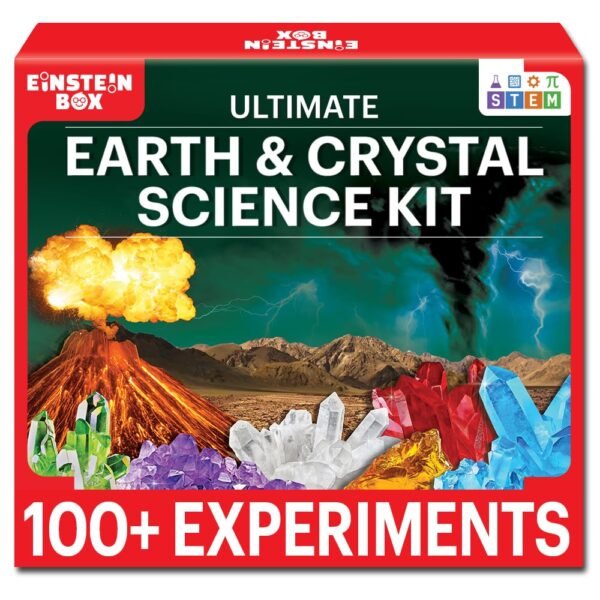 Einstein Box Ultimate Earth & Crystal Science Kit | Science Kits for Kids Age 8-14 | STEM Projects | Learning & Education Toys for 8-10-12-14 Year Old Boys & Girls | Gift Ideas for Boys & Girls |