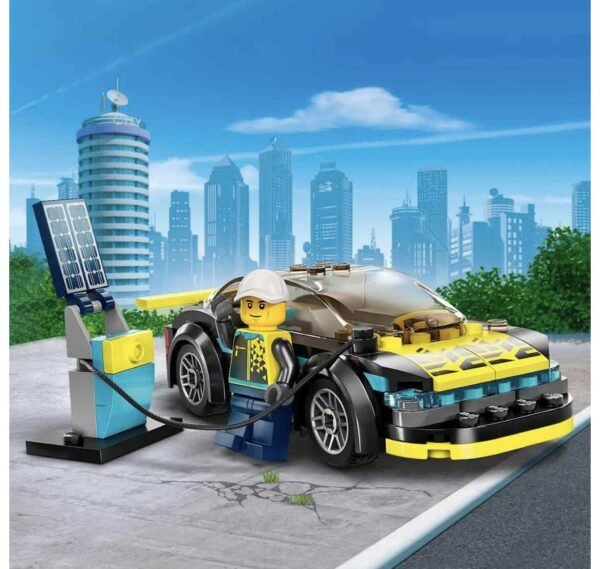 LEGO City Electric Sports Car 60383 Building Toy Set (95 Pcs),Multicolor - Image 5