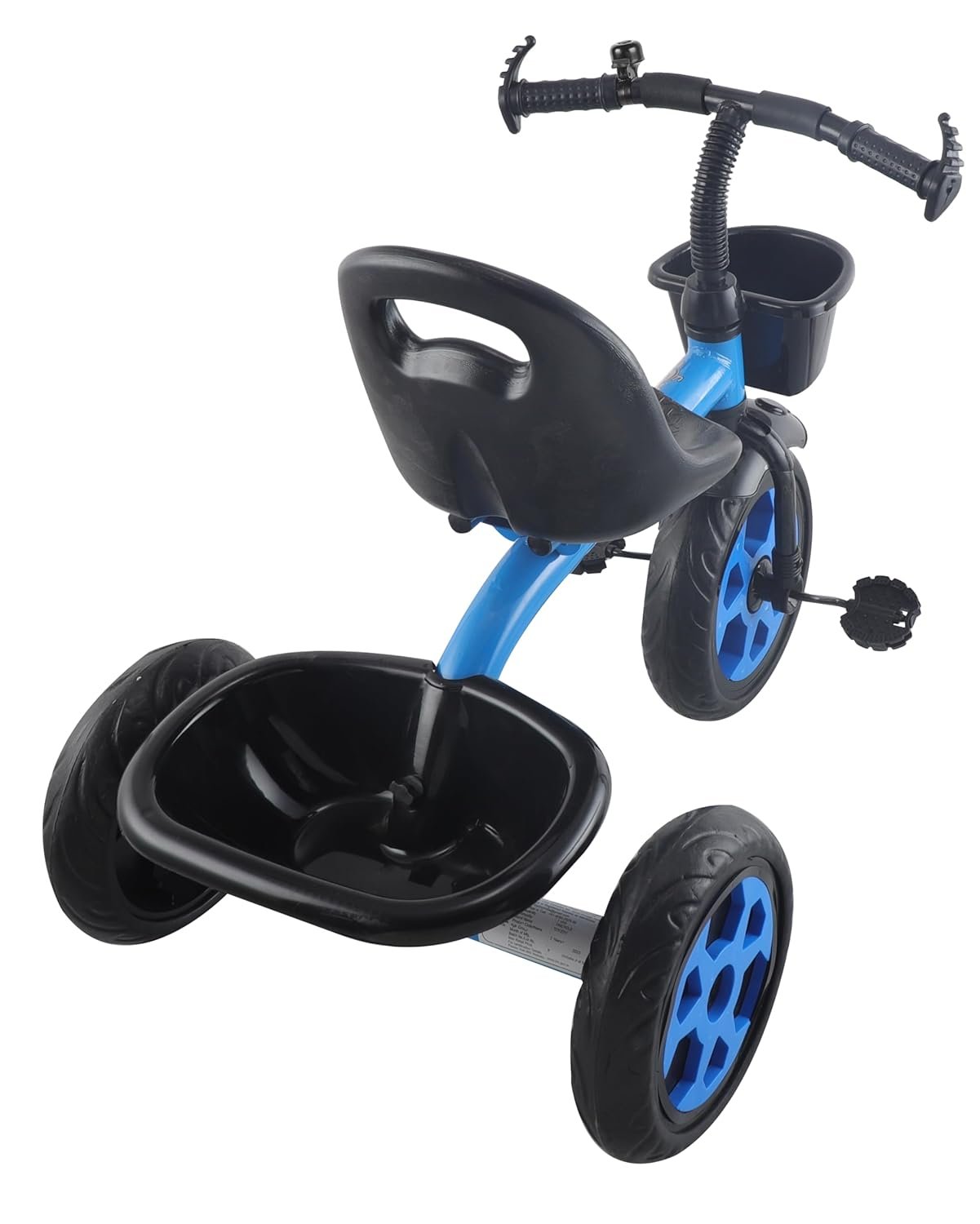 Pluto Lite Tricycle for Kids | Cycle for Kids 1-4 Years | Baby Cycle | Bicycle for Kids with Storage Basket, Cushion Seat and Seat Belt TZ-547 (Blue) - Image 4