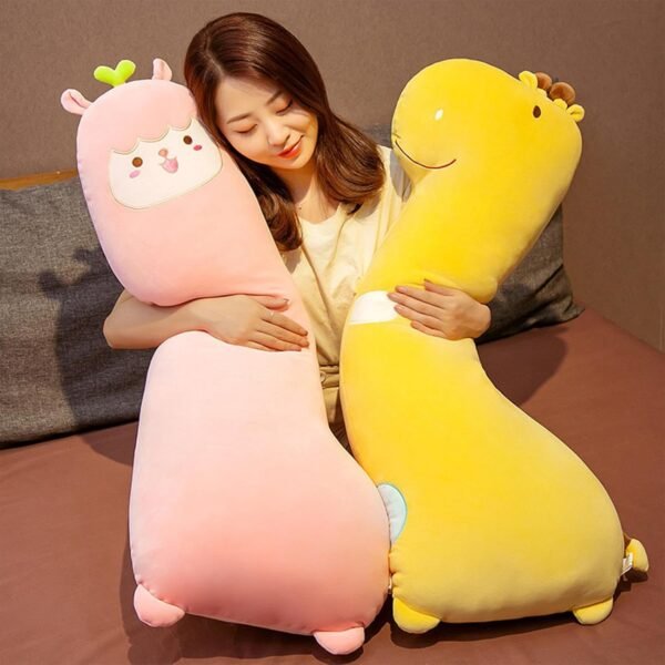 bnf® Snuggling Plush Pillow 80cm Cute Long Animals Pillow for New Year Boys Girls Giraffe - Image 2