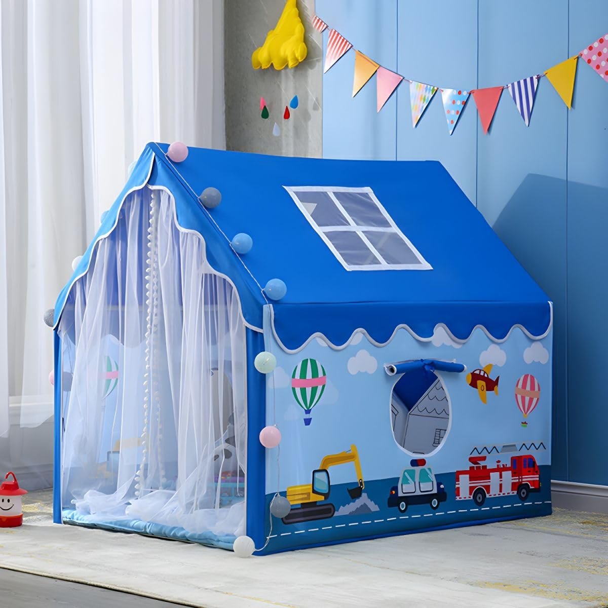 Colorfull and Extremely Light Weight Indoor and Outdoor Kids Play Tent House for 3-8 Years Old Kids Girls and Boys (FARM-089) - Image 5