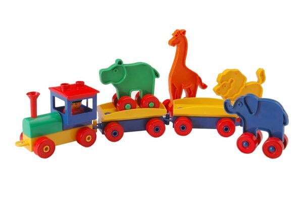 TOY FUN Animal Train Set Building Blocks Set for Kids Age 3 Years and Above - Image 5