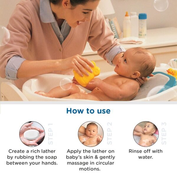 Mee Mee Baby Soap Nourishing Bathing Bar with Chamomile & Olive |Ph Balanced Dermatologist-Approved for Gentle Baby Skin, Tear-Free Formula, Natural Extracts | 75g (Pack of 3) - Image 5