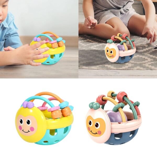 BNF Baby Rattles Toys Early Education Montessori Toys for Kid 0~12 Month Yellow | Baby | Toys for Baby | Rattles - Image 4