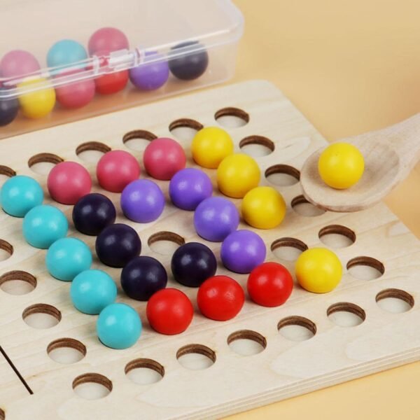 bnf® Wooden Board Bead Game Montessori Sorting Toy for 3+ Year Old Children Gifts