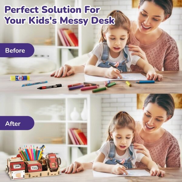 Smartivity DIY Infinity Calendar & Stationary Organizer for Kids Age 8-9-10-11-12-13-14 Years | Birthday/New Year Gift for Girls & Boys | Science Toys for Kids 8-14 YearsI STEM Toy - Image 4
