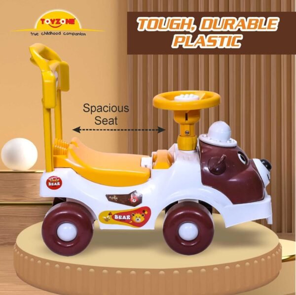 Toyzone Rider Car| Ride-on Baby Car |Toy Car|Push Car | Swing Car |Kids Power Wheel Ride on Car for Children/Kids |Toy Baby Car Suitable for Boys & Girls Multicolor (Bear Rider) - Image 4
