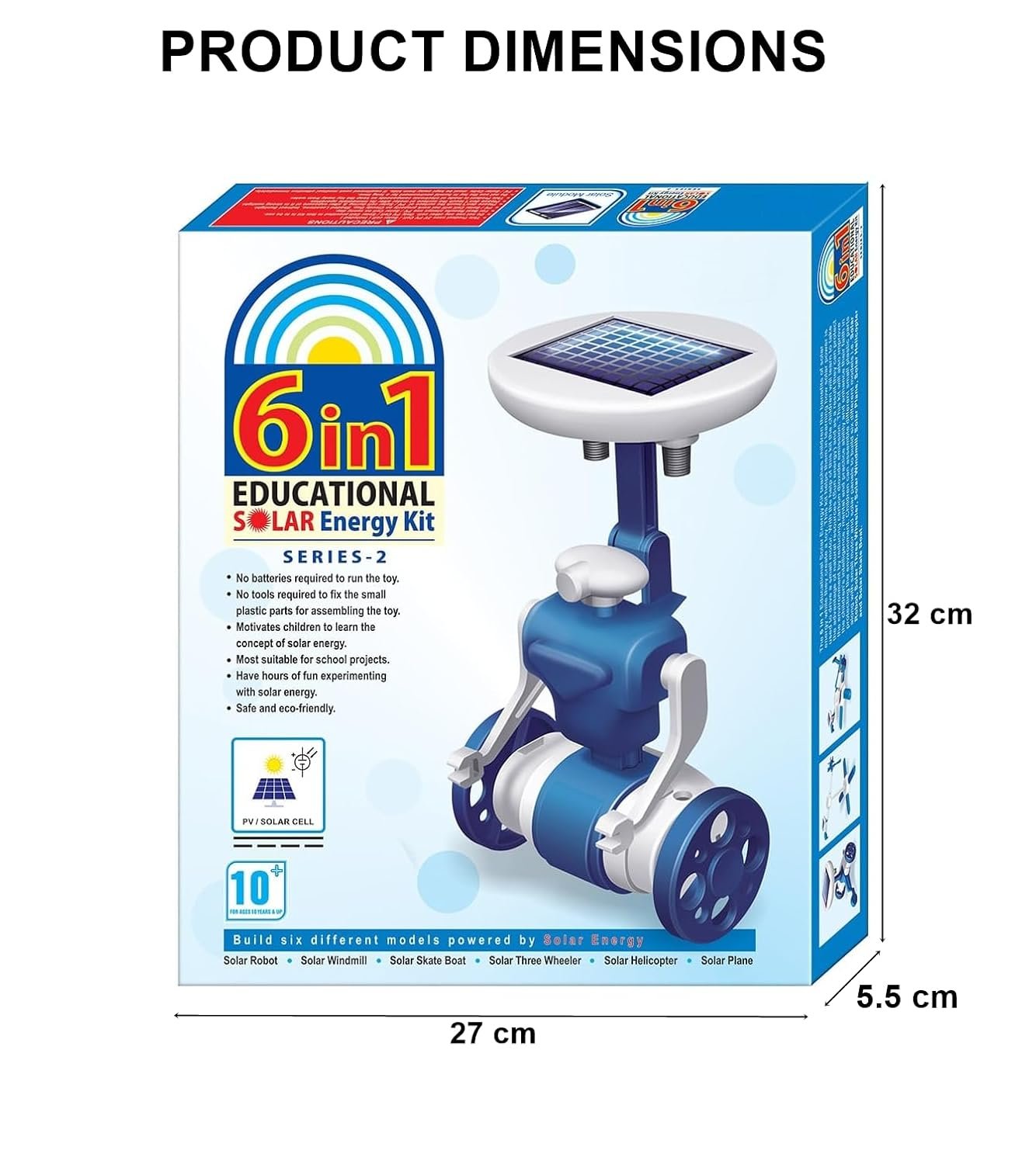 MUREN® 6 in 1 Solar Kit Series-2, Robot Toys for Kids, Learning Educational Science Kits, DIY Robot Kit Building Toys, Gifts for 8 9 10 11 12 13 Year Old Boys Girls - Image 2