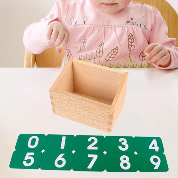 Toy Number Cards Safe with Box Educational Tool for Toddlers Boys 0-2 Years Old Professional - Image 2