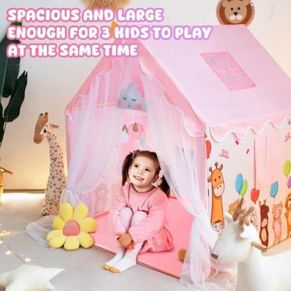 Light Weight Kids Play Tent House for 3-8 Year Old Kids Girls and Boys (7-PA) - Image 5