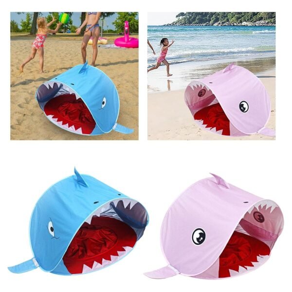 Shark Tent Portable Gifts Child Room Decor Role Play Toy for Boys Girls Blue|Toys & Hobbies | Games | Other Games|1 Kids Play Tent - Image 4
