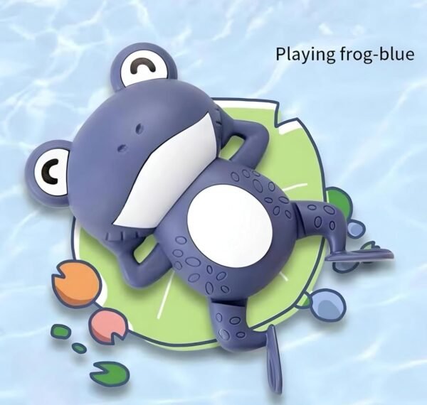 COSMOBABY Premium (Turtle & Frog Combo) Bath Toys, Cute Swimming Bath Toys for Toddlers 1-3, Floating Wind Up Toys for 1-5 Year Old Boy Girl, New Born Baby Bathtub Water Toys, Proudly Made in India - Image 3