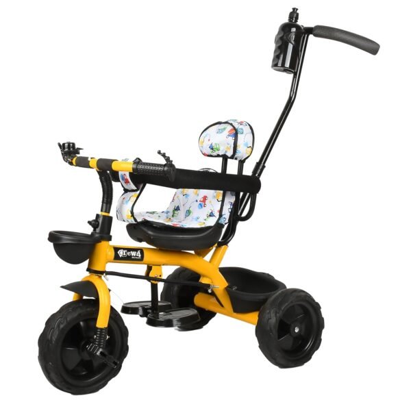 Stylish Small Kids Tricycles | Trike Cycle for Baby with Storage Basket for Kids, Boys, Girls | Age Group 1 to 3 Years (Yellow) (ST-04) - Image 6