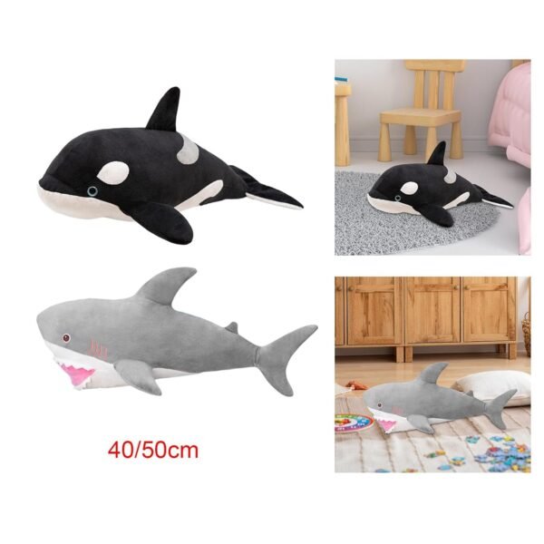 bnf® Realistic Animals Plush Toy Cute Animals Plush Doll for Children Family Kids Black 40cm - Image 4
