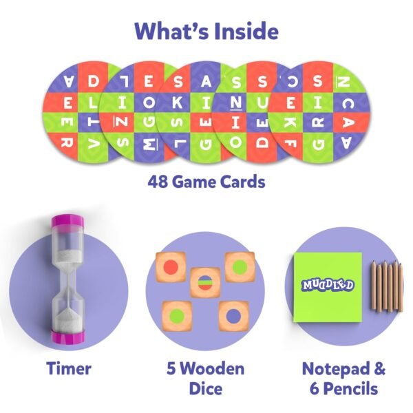 Skillmatics Word Building Board Game - Muddled, Fast-Paced Word Building Game, Fun for Kids & Families, Gifts for Boys & Girls Ages 8, 9, 10, & Up - Image 3