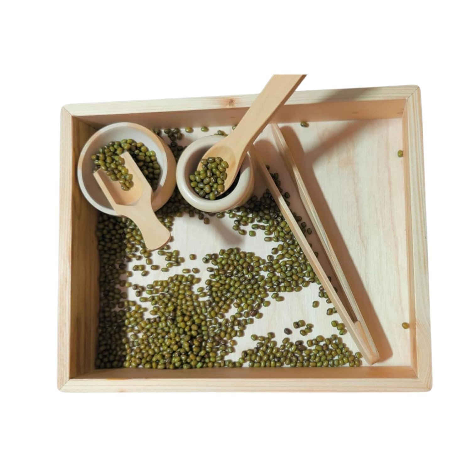 KEANE Creations Sensei Sense| Montessori Wooden Sensory Toys for Kids Set of 6 | Sensory Activities Made Fun with a Wooden Tray and 5 Tools | Activity Toys for Age 2 to 6 Years - Image 3