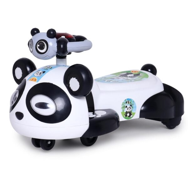 Toyzone Baby Panda Magic Car | Ride-on Baby Car| Swing Car | Comfortable Seats & Durable | Elegant Design | Twister Ride on | Magic Toy Car | KSteering Music & Lights | for Kids Age 2+ (Pink) - Image 6
