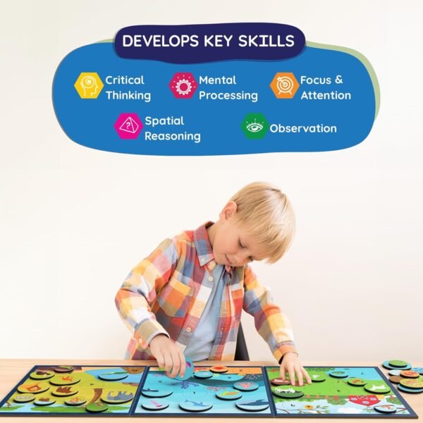Skillmatics Magnetic Matching Activity - Letters, Numbers & Animals, Preschool Learning Toy & Game for Kids, 35+ Magnetic Pieces, Gifts for Boys & Girls Ages 3, 4, 5, 6 - Image 2