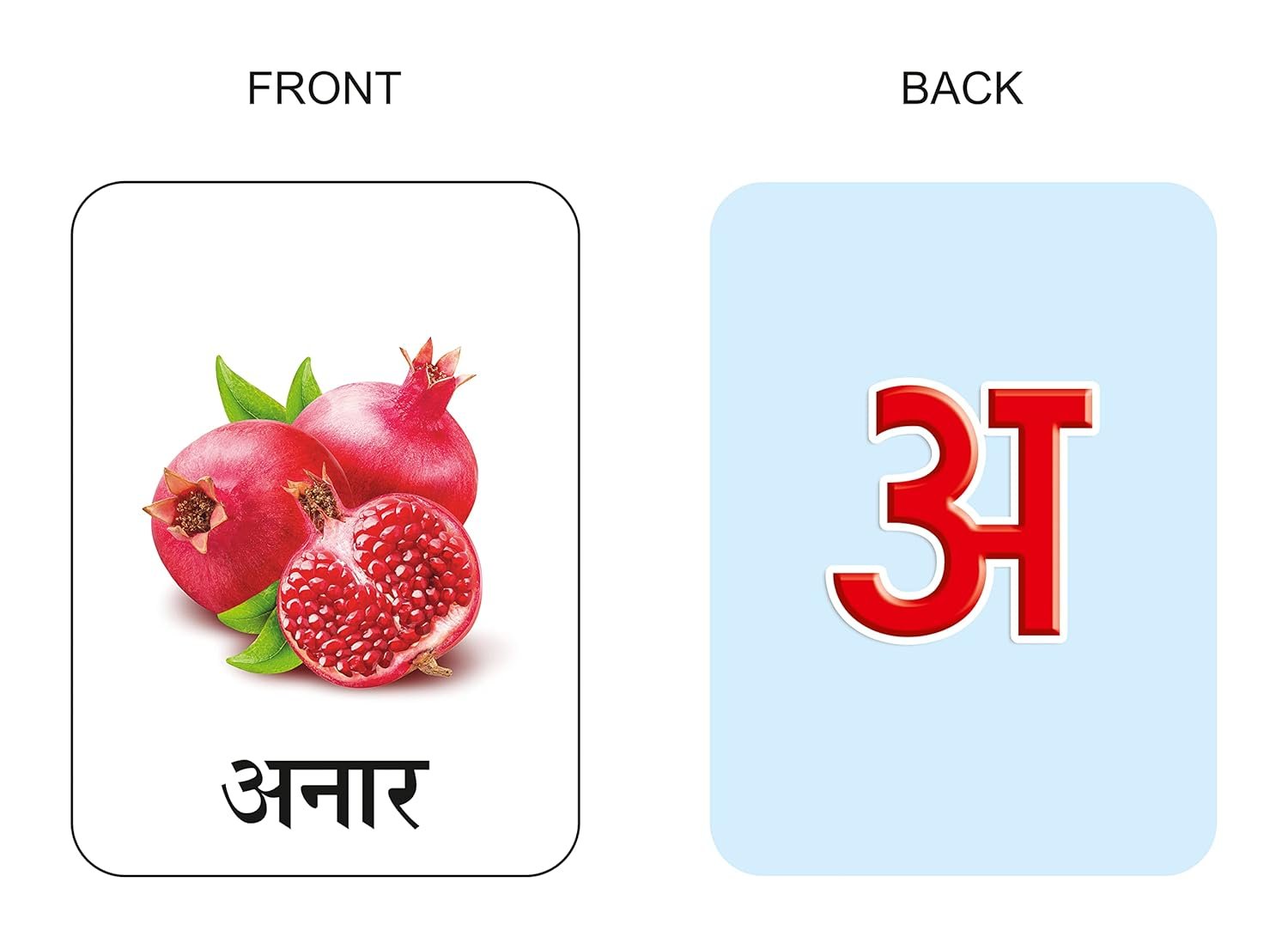Premium Hindi Varnamala Flash Cards for Kids Early Learning | Easy & Fun Way of Learning 1 Year to 6 Years Babies Smart Toys - Image 3