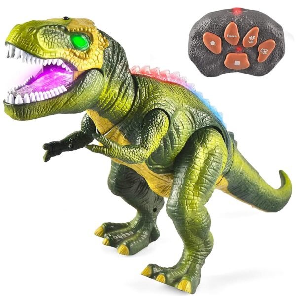 SNAPTRON Velociraptor Remote Control Dinosaur Toy for Boys & Girls, Interactive, Light & Sound, Ages 3+