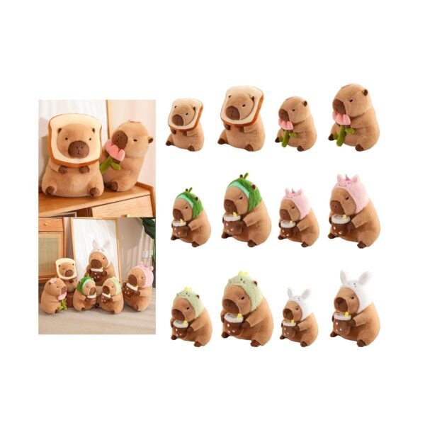 bnf® Capybara Stuffed Animal Plush Accompany Sleep Toy for Adults Kids Boys Girls Bread 30cm - Image 5