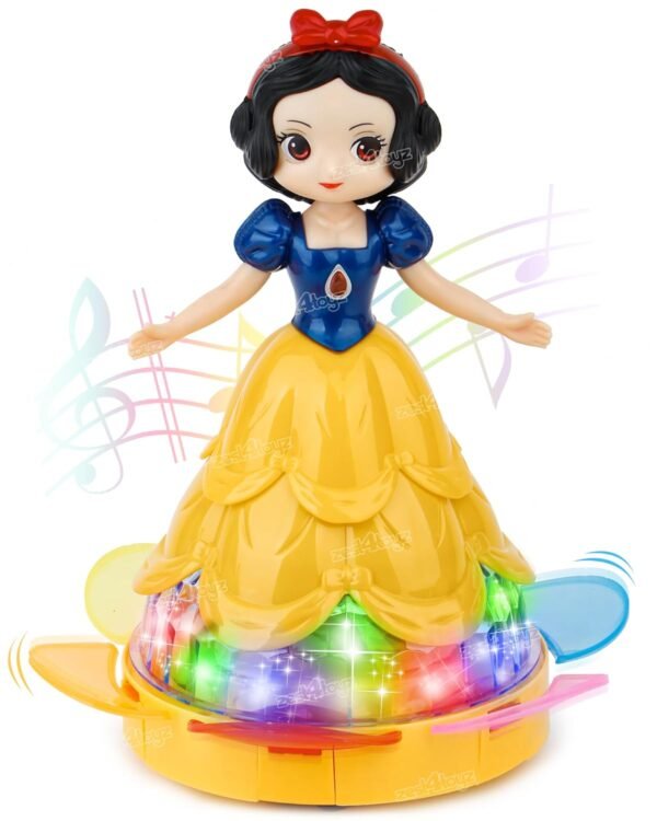 Zest 4 Toyz Musical Toys for Kids Dancing Doll 360 Degree Rotating Light & Sound Toy Bump and Go Action for 1 Year Old Baby Boys & Girls - Random Design (Pack of 1)