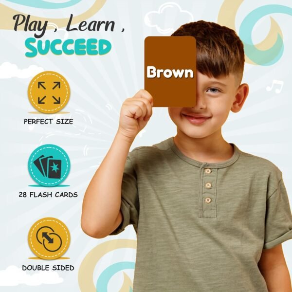 LittleNewton Flash Cards For Kids - Premium Thick Modern Flash Cards For Kids, Educational & Brain Toys For Kids, Montessori, Age- 1-6 Years Old,Preschool Learning For Kids [PACK OF 7| 210 FLASHCARDS] - Image 2