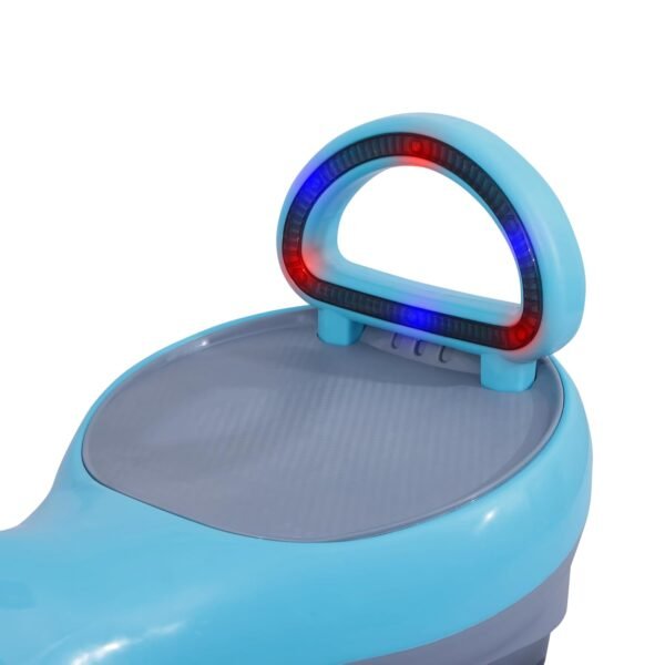 KURB Twister Swing Car for Kids 1-5 Years| Magic Car with Light & Music | Twister Car with Back Support | Swing Car with PU Wheels | Comfortable & Durable Seat (Blue)