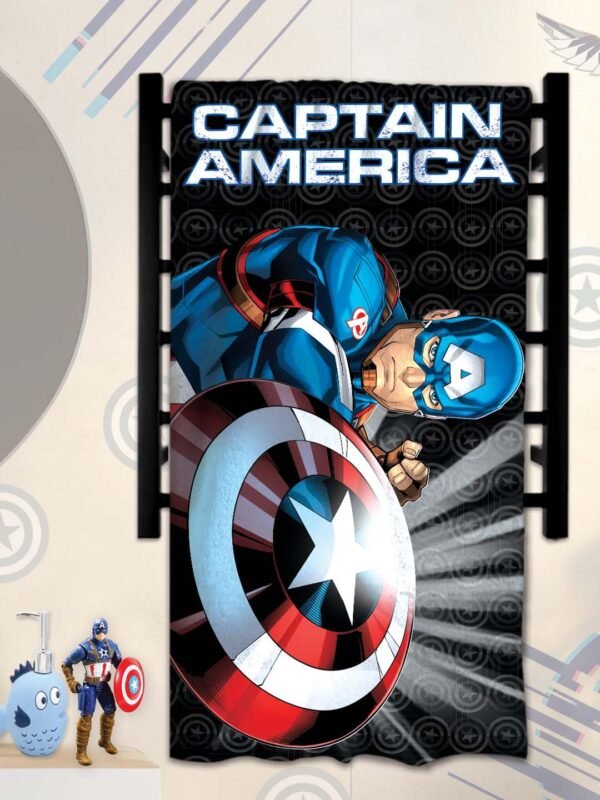 Captain America Kids Cotton Bath Towel,Superhero Themed Soft & Absorbent Towel for Boys & Girls, 60x120cm, 350GSM - Image 4
