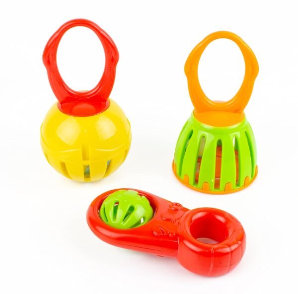 TOY FUN Rattle 3 in 1 Combo Set for New Born and Toddlers Kids | Premium Gift Set | Early Age Toys | Non Toxic BPA Free | Safe for Kids - Image 6