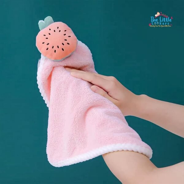THE LITTLE LOOKERS Cute Microfiber Baby Washcloth for Newborns | Kids Hand Towel | Quick Dry I Super Absorbent, Super Soft Washclothes for Infants,Babies,Toddlers - Multicolor (Pack of 4)