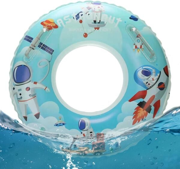 Unicorn Swim Ring Rainbow Horse Pool Swim Ring Naruto Pool Inflatable Water Ring Toys for Kids and Adults - (80 CM, NASA World) - Image 6