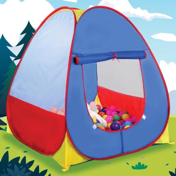 Triangle Shape Foldable Ball Pit,Pop Up Children Play Tent with 20 Balls|Portable Toys Safe for Kids |Foldable Play Tent Indoor Outdoor Toys|Ball Pool for 1-5 Years Kids,Multicolor
