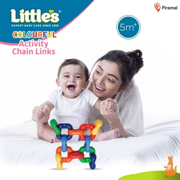 Little\'s Colourful Activity Chain Links | Educational Toys for Kids | Helps Develop Hand - Eye Coordination & Motor Skills | Multi-Color Toddler Activity Toys | Baby Toys - Image 3