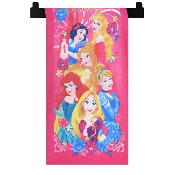 Kuber Industries Kids Bath Towel|Soft Cotton & Sides Stitched Baby Towel|Super Absorbent Aquarium & Princess Print Towel for Infants,Pack of 2 (Multicolor) - Image 6