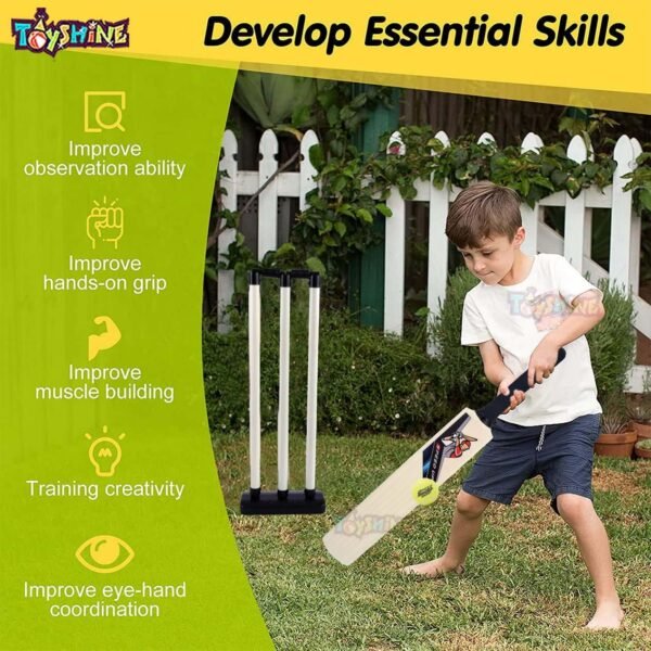Toyshine Speed Up Master Shot Combo Box Cricket Kit For Kids (Bat Size: 4, 5-10 Yrs) Gift Sports Outdoor Toy Boys Girls Picnic (Box Pack)- Sstp, Multicolor - Image 4