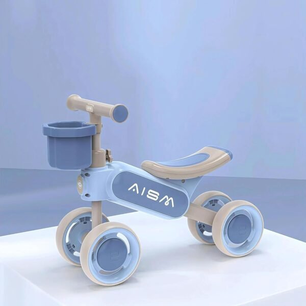 Baby Push Ride-On Car for Toddler Kids 1-4 Years Old Boys & Girls with 4 Wheels Ride On Toys Upto 30 Kgs Weight (Blue)