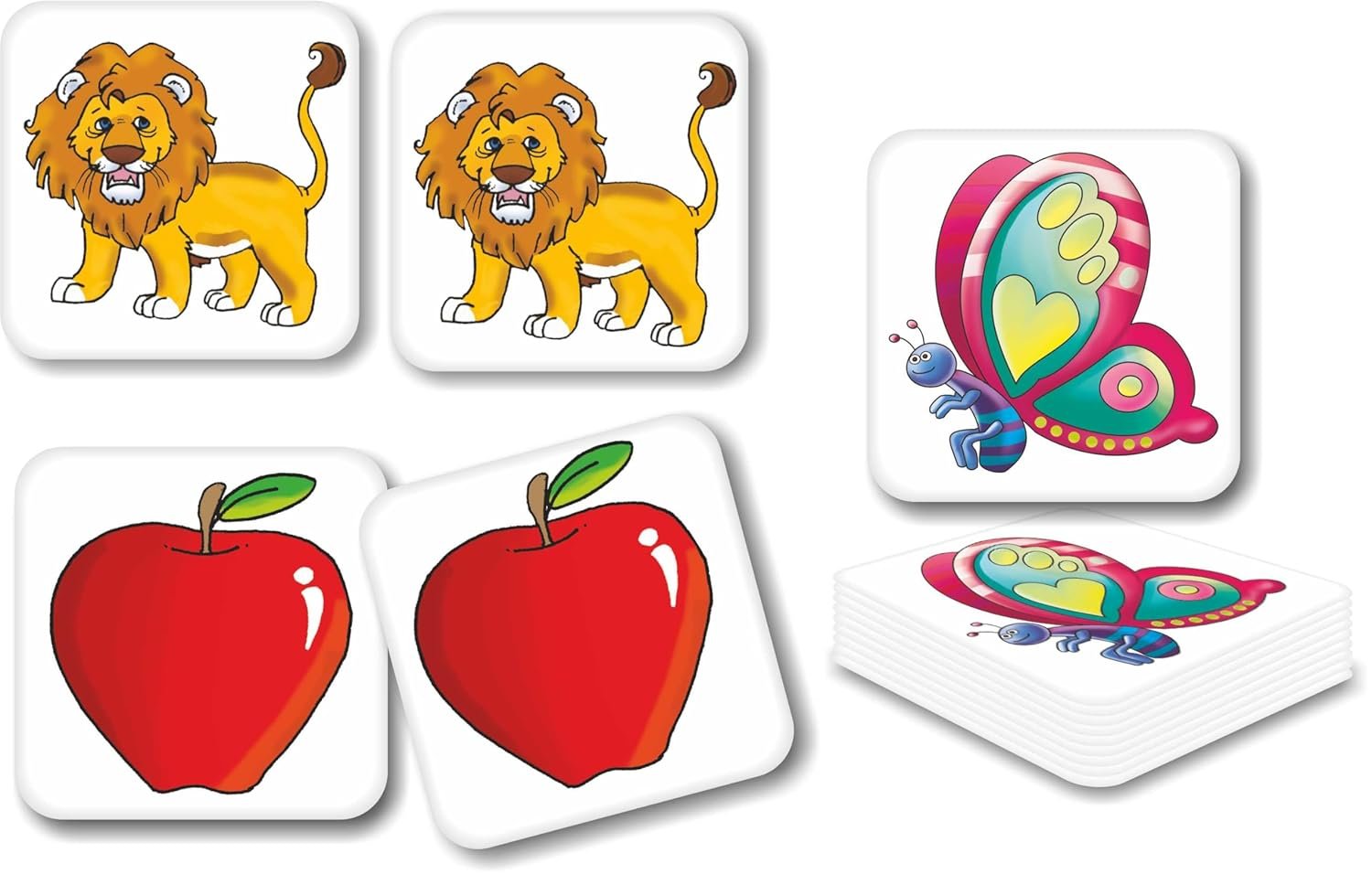 Creative\'s Match N Learn | Preschool Educational Matching Game | Toddler Cognitive Learning Cards | Observation, Memory & Visual Discrimination Toy | 62 Picture Cards for Kids Ages 3+ - Image 3