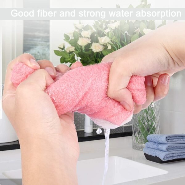 Hair Drying Towel Wrap with Cat Ear,Microfiber Hair Towel Quick Drying Hair for Women and Kid Girls,Super Absorbent Quick Dry Bath Shower Dry Head Turban - Image 4
