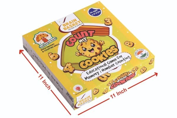 Count My Cookies – Educational Mind & Brain Game for Kids 2-8 Years, Counting Memory Puzzle, Wooden Toy for Early Math Skills - Image 3